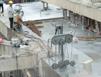 繩據(jù)切割拆除基坑支撐梁，基坑靜力拆除技術(shù)